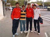 Isma, yo, Dani y Endika