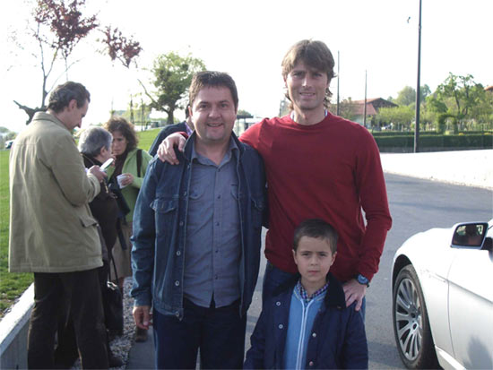 Jon y Juanma con Julen Guerrero