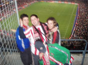 En el Camp Nou dándolo todo
