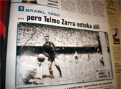 Zarra marcando el gol a los ingleses