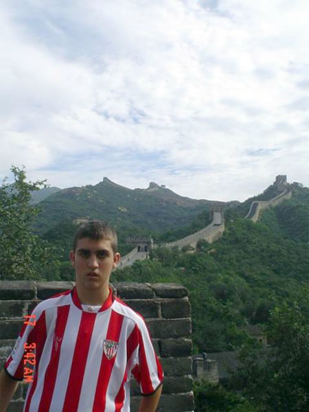 Aitor en la Muralla China