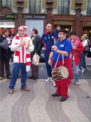 Txistularis en las Ramblas