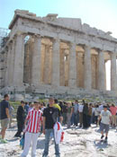 Dos leones en el Partenon