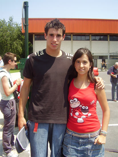 Javi Martínez y yo en Lezama