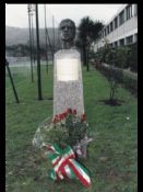 Inaguración del busto de Piru