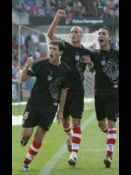Celebración del gol de Yeste
