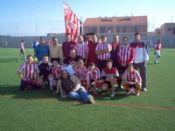 Partido hermanamiento peñas rojiblancas Miguelturra
