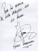 Autógrafo de Julen para aupaAthletic.com