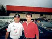 José A. López con Larrazabal