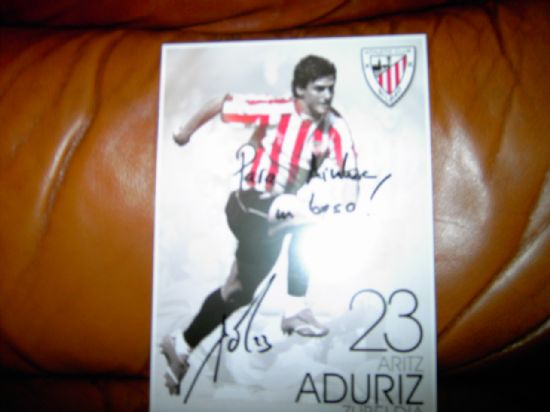 Autografo de ADURIZ para A.F-76