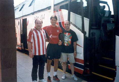 Con Julen Guerrero