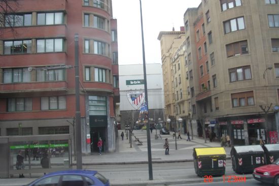 San Mamés desde el autobús