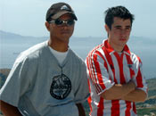 Con Michael en el mirador de África