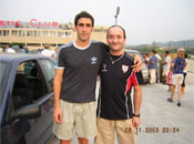 Prieto con Karmelo en Lezama