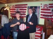 Peña Amorrortu de Zaragoza, homenaje a Jose Ángel Iribar 