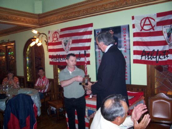 Cena de la Peña Amorrortu de Zaragoza, homenaje a Iribar