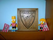 Lisa y Bart vestidos del Athletic.
