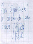 Dedicatoria de Gurpegui para AupaAthletic