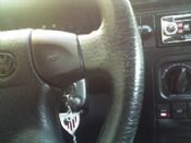 El Volante de mi coche con su llavero