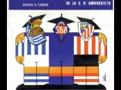 Cartel conmemorativo del Amorebieta