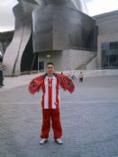 Con el Guggenheim a espaldas