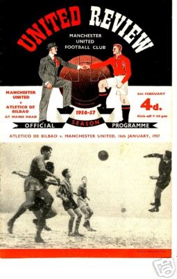 Match Programme: Man Utd v Atletico de Bilbao (European Cup) 1956-57