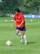 Javi en un entrenamiento