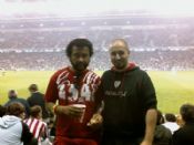 Con mi colega Ismael en La Catedral