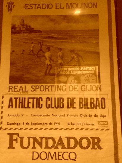 Cartel Sporting-Athletic 91-92