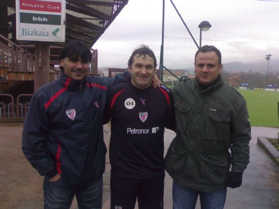 javi y pitu con luis llopis en lezama