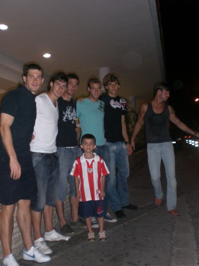 Unai con la tropa