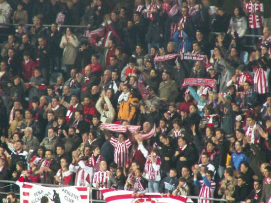 La afición del Athletic en Getafe