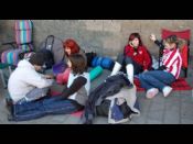 En la cola 