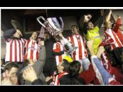 En el palco con la copa