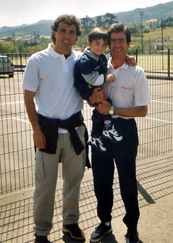 Con nuestro amigo Santi en Lezama