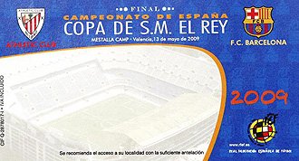 Entrada para la final de copa