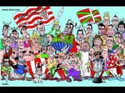 Caricatura de la plantilla del Athletic