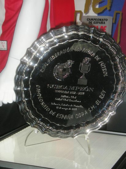 Trofeo subcampeón de copa 2008/2009