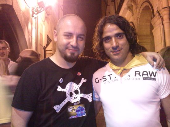 Con Javi González en Portu