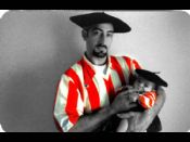 Mi aita y yo (de pequeña)
