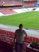 Yo en el palco de San Mamés