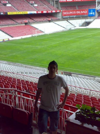 Yo en el palco de San Mamés