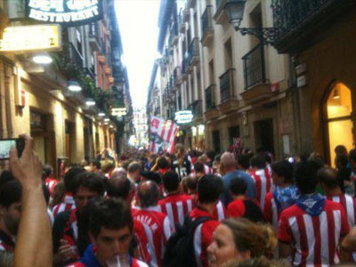 la afición del Athletic vibró en Anoeta