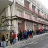 Largas colas en el Museo del Athletic