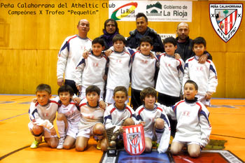 La Peña Calahorrana del Atheltic Club celebró el Trofeo de fútbol sala «Pequeñín»