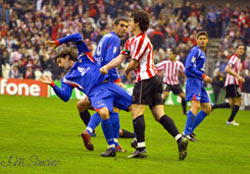 Aduriz contento por los dos goles