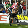 Ariz Aduriz tras marcar un gol al Getafe