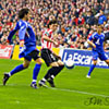 Ariz Aduriz durante el choque ante el Getafe