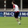 Amorebieta durante un lance del entrenamiento
