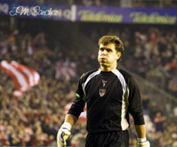 Aranzubia durante el choque ante el Getafe